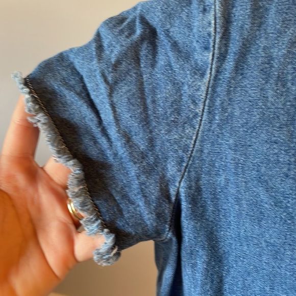 [J. McLaughlin] Denim Short Sleeve Dress - Size Small - Picture 3 of 8